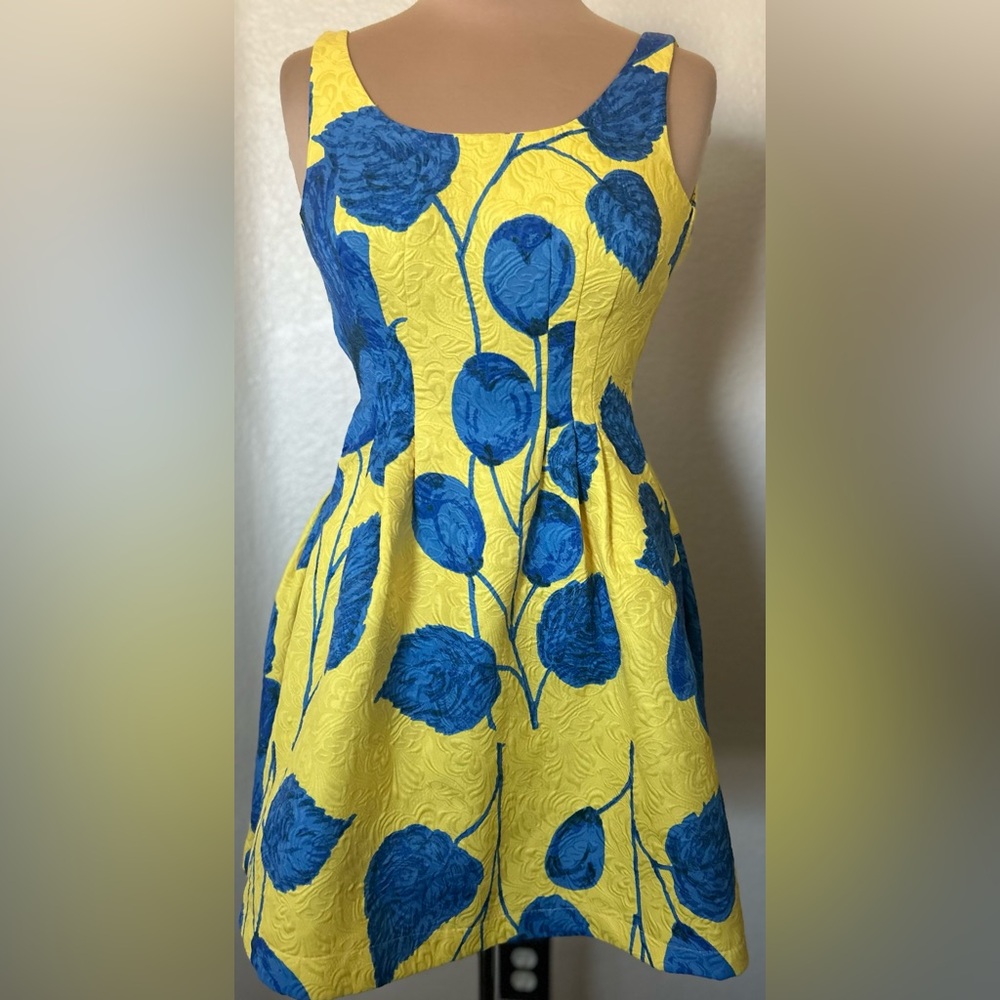 ASOS Yellow and Blue Floral Mini Dress